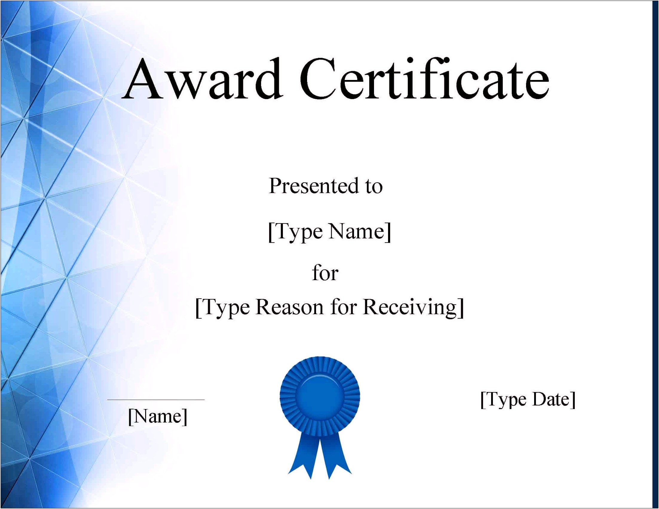 Free Certificate Of Participation Templates Ppt