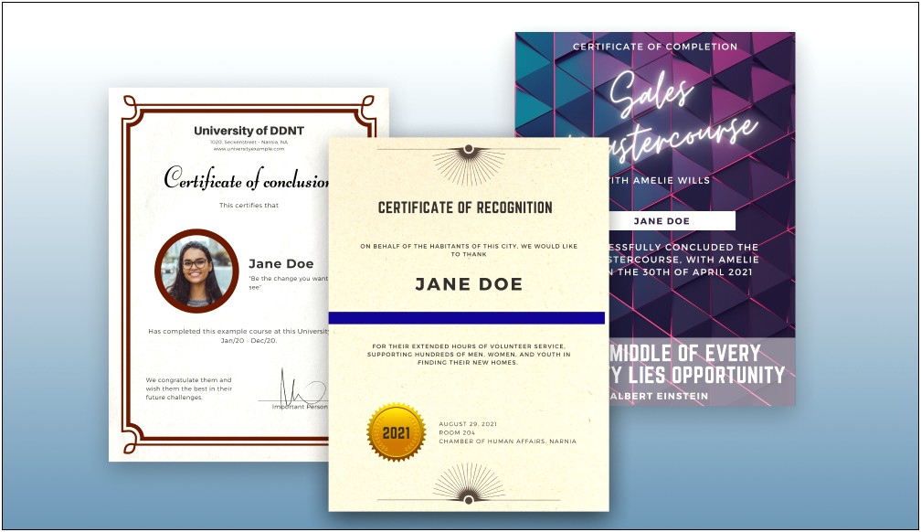Free Certificate Of Recognition Templates For Word