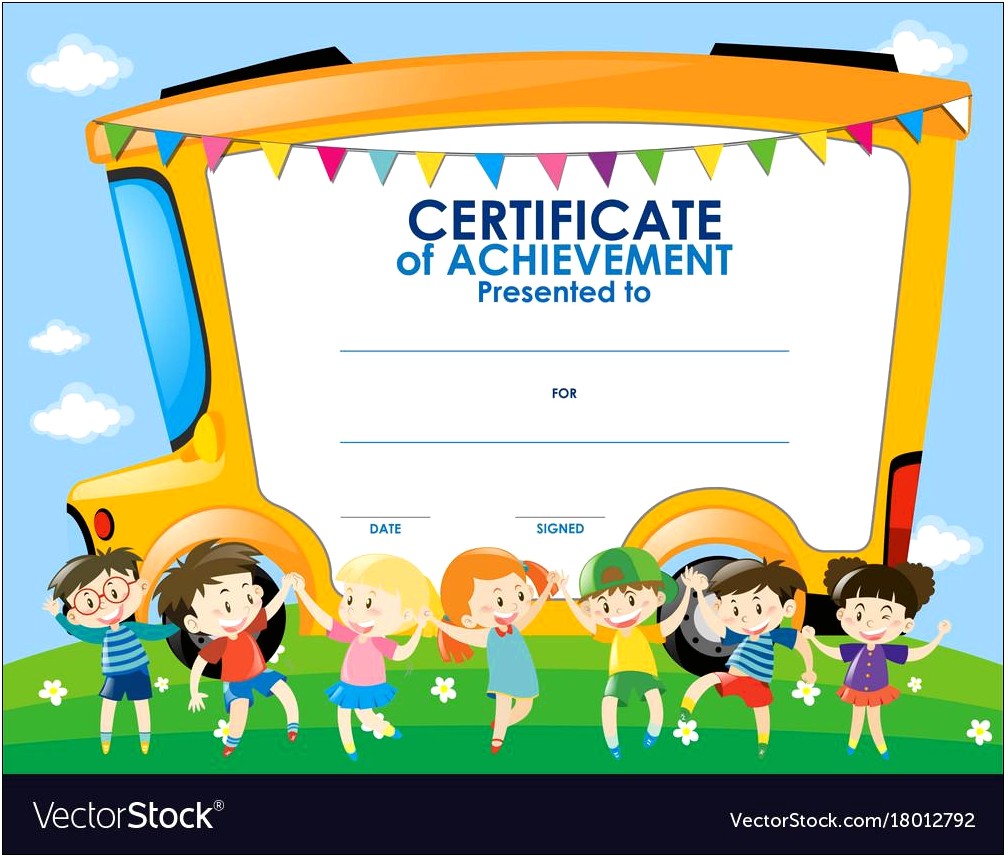 Free Certificate Templates For Elementary School