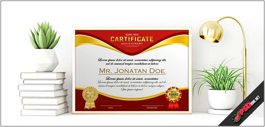 Free Certificate Templates In Psd Format