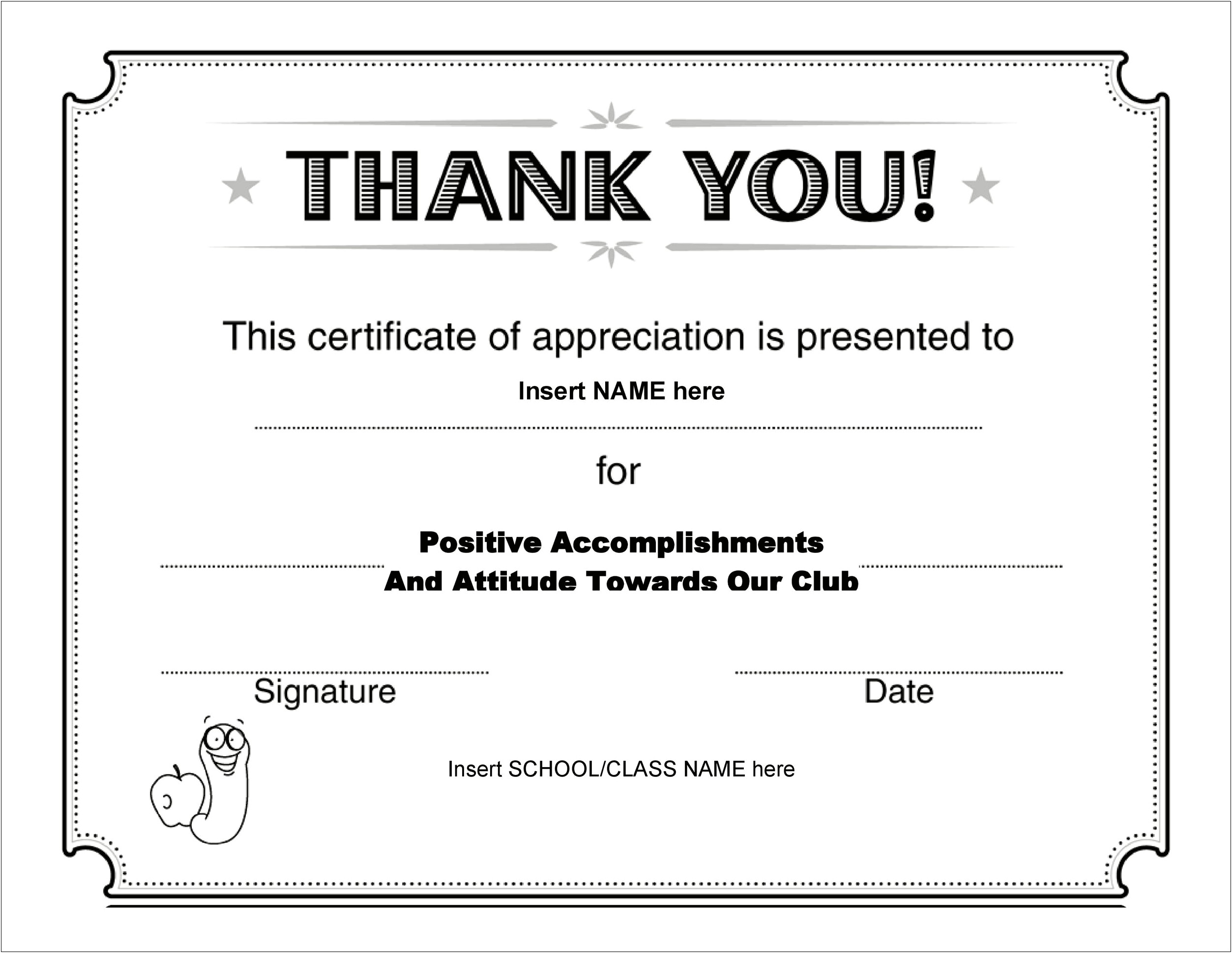 Free Certificates Of Appreciation Customizable Templates