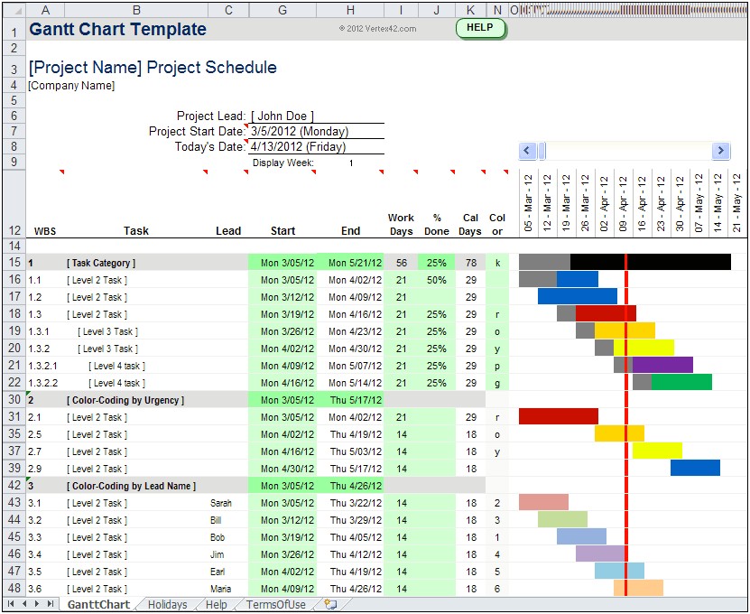 Free Chart Templates For Excel 2007