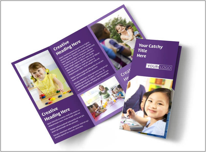 Free Child Care Tri Fold Brochure Templates