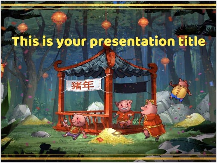 Free Chinese New Year 2019 Powerpoint Template