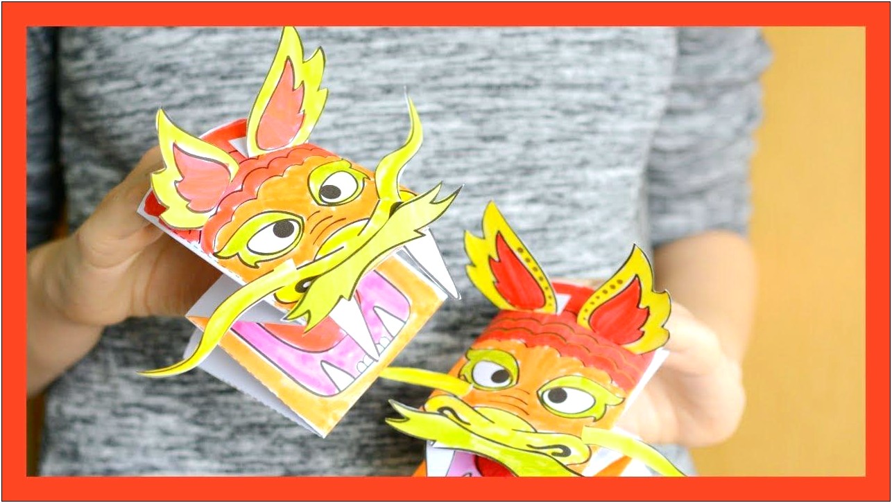 Free Chinese New Year Dragon Template