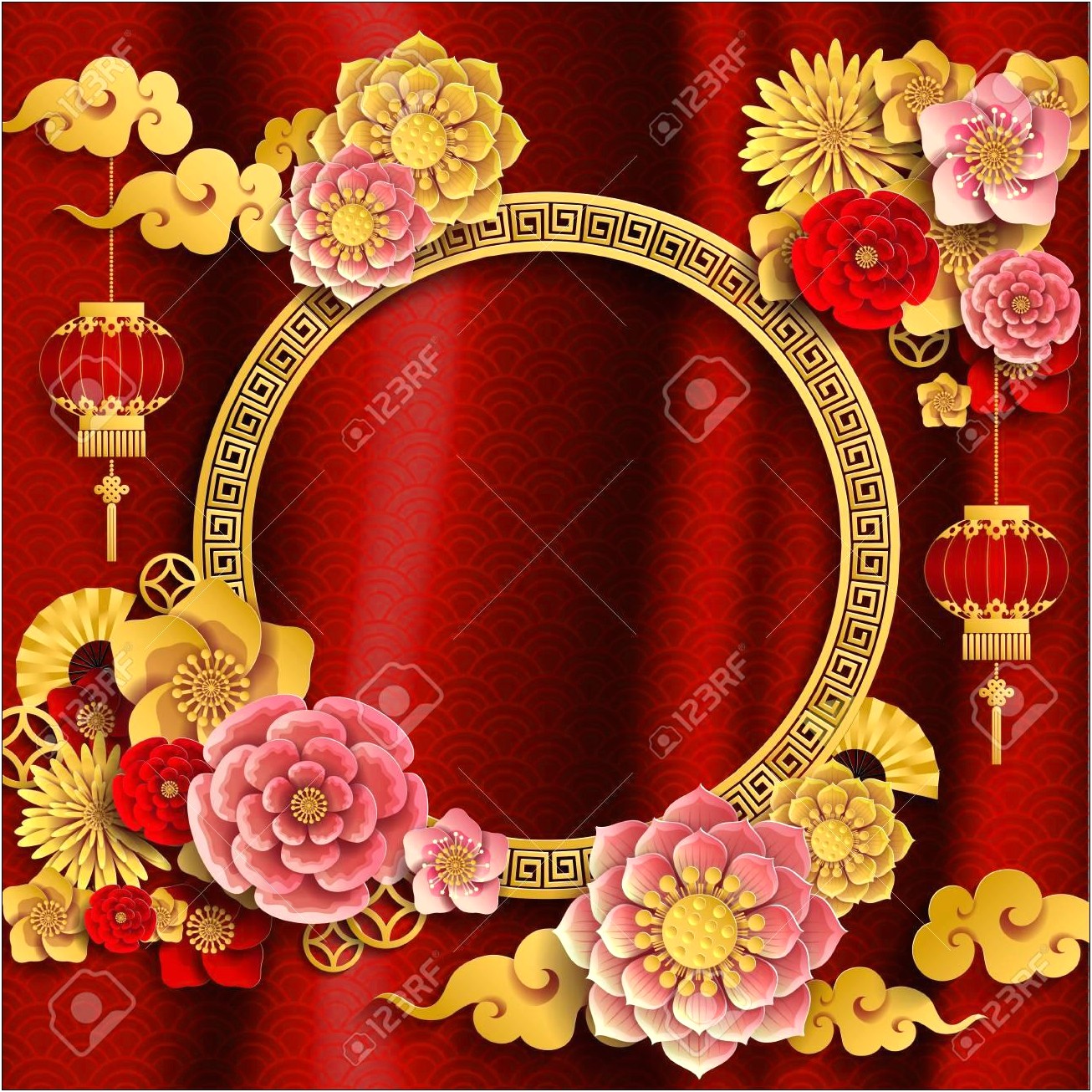 Free Chinese Wedding Invitation Card Template