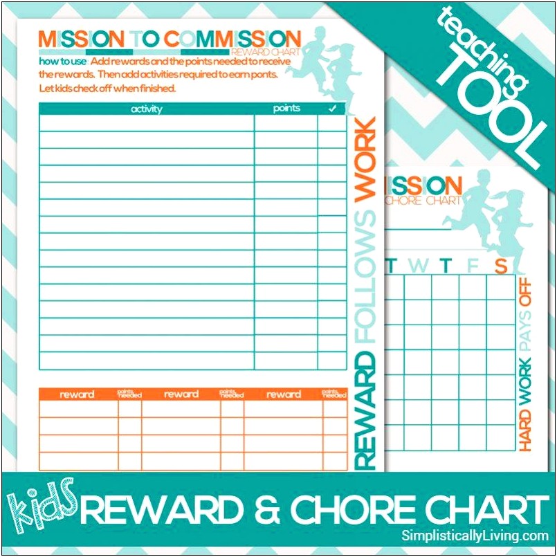 Free Chore Chart Template For Multiple Kids
