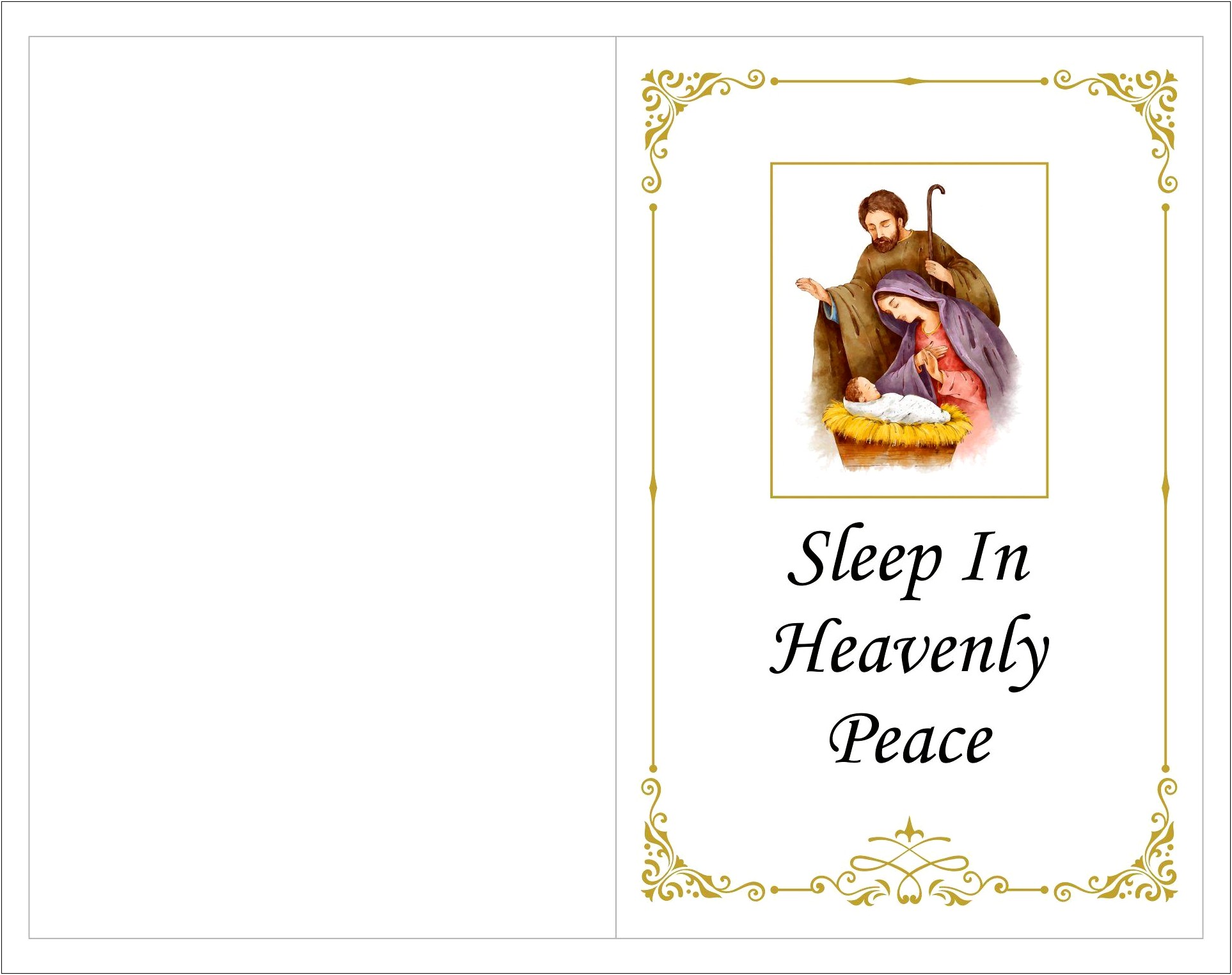 Free Christian Memorial Christmas Note Template