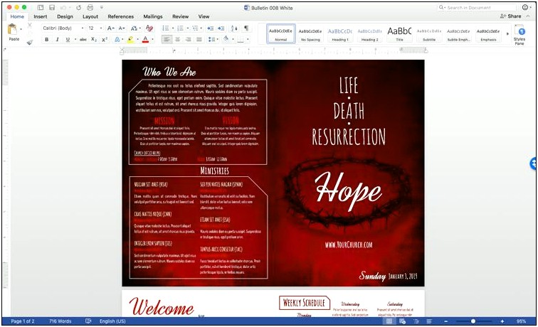 Free Christian Newsletter Templates For Microsoft Word