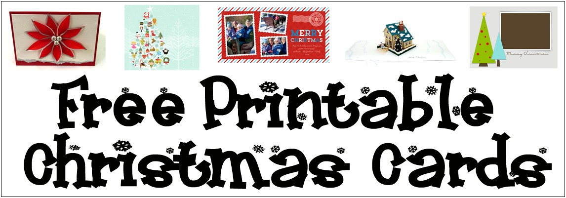 Free Christmas Card Making Templates Printable