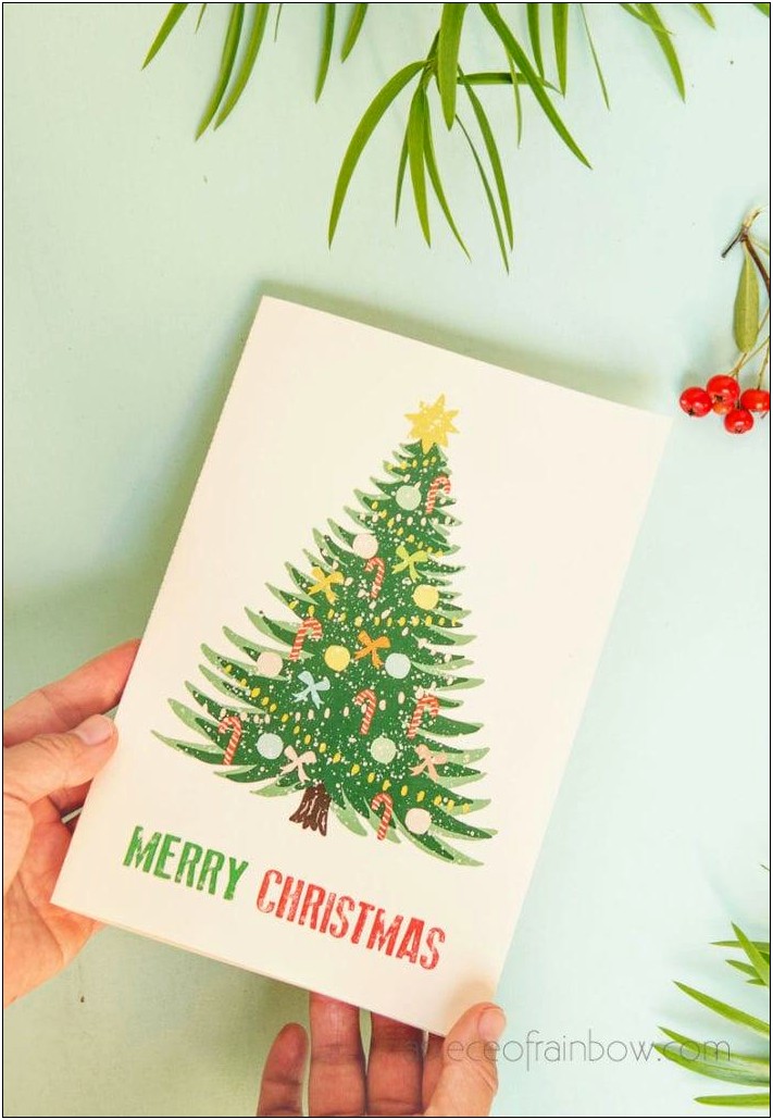 Free Christmas Card Templates For Pages