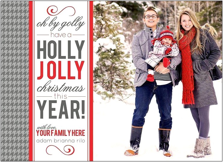 Free Christmas Card Templates With Picture Insert