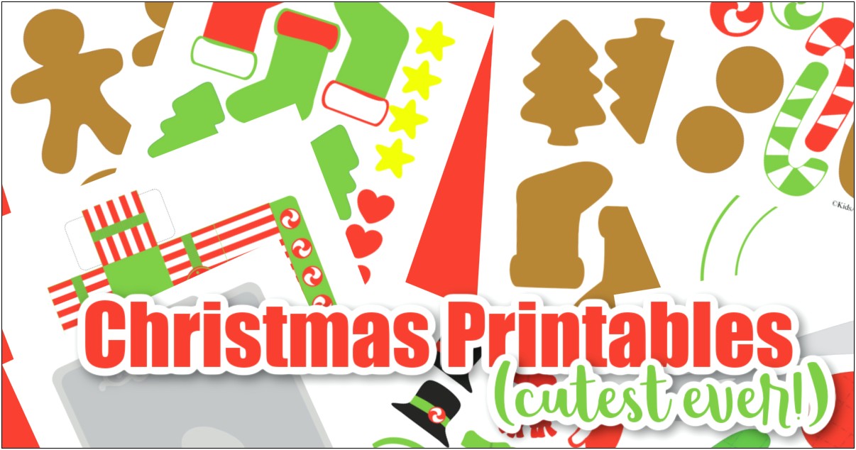 Free Christmas Cookie Printable Cutter Templates