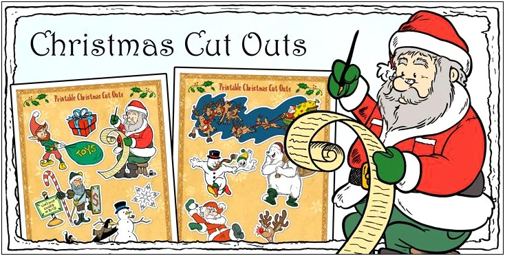 Free Christmas Cut Out Templates For Kids