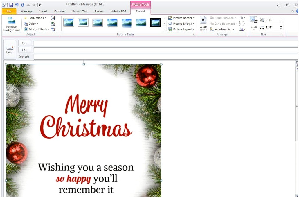 Free Christmas Email Stationery Templates For Outlook