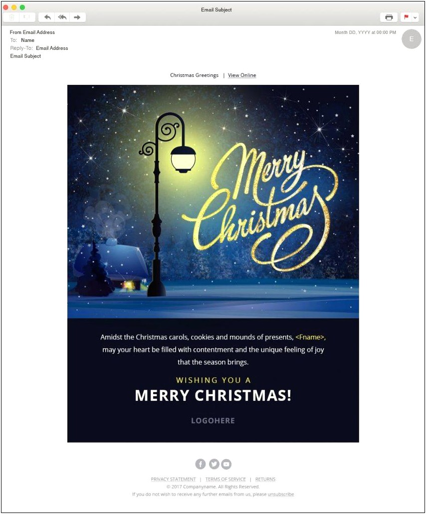 Free Christmas Email Templates For Outlook