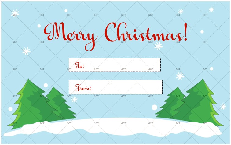 Free Christmas Gift Tag Templates For Word