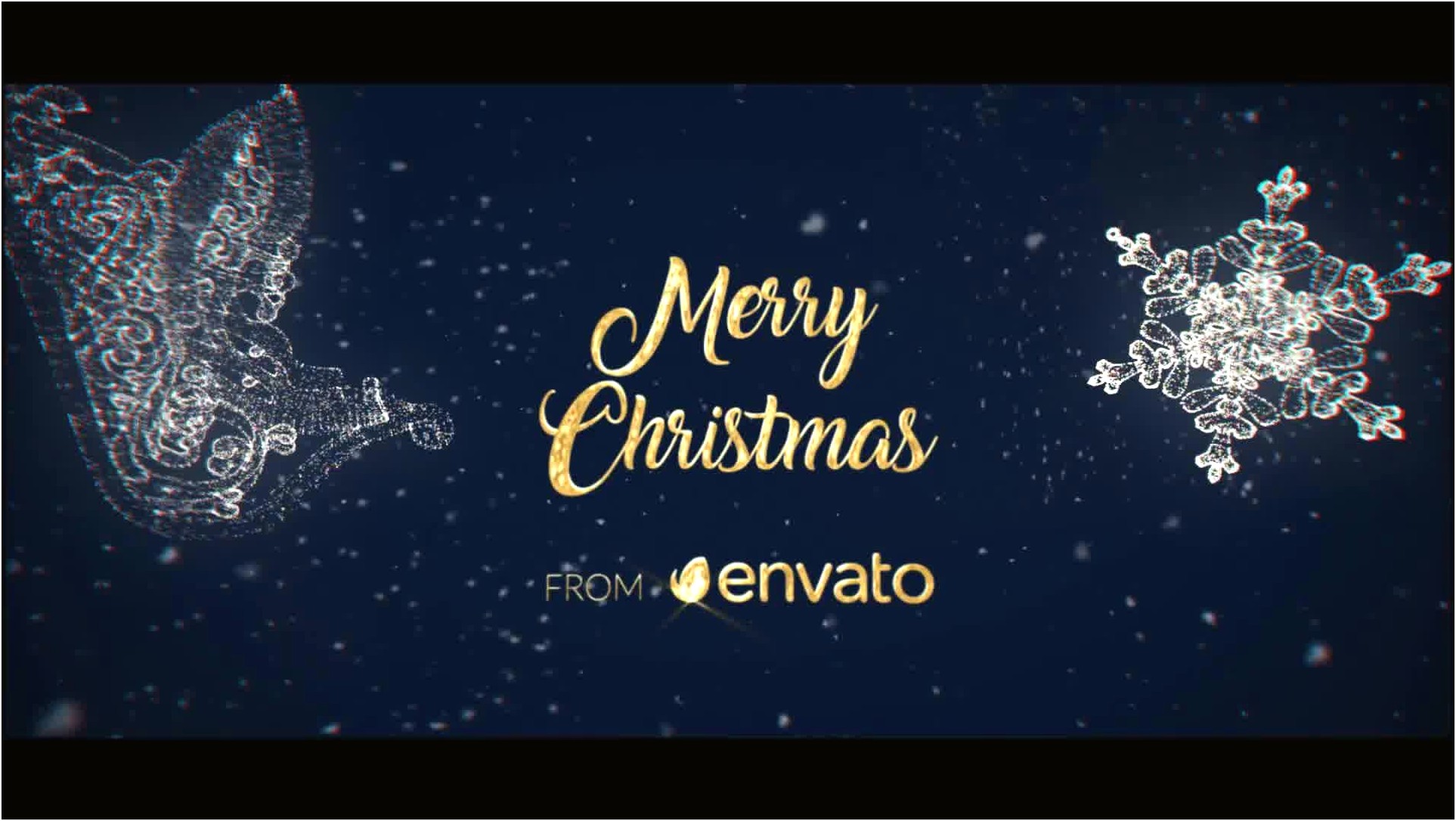 Free Christmas Greetings After Effects Template