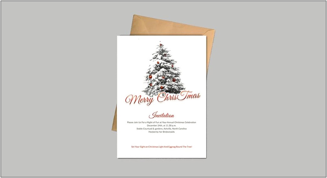 Free Christmas Invitation Templates For Email