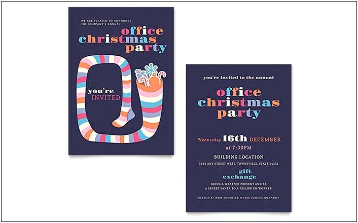 Free Christmas Invitation Templates For Publisher