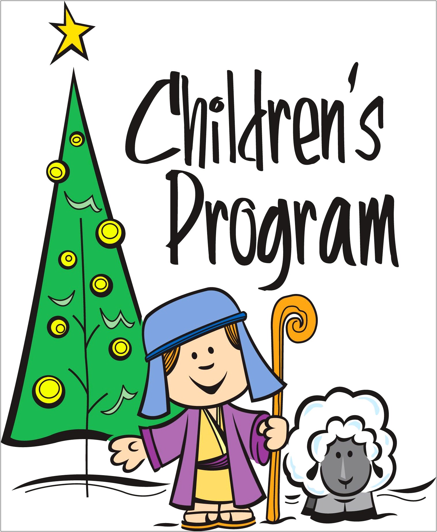 Free Christmas Kindergarten Concert Program Template