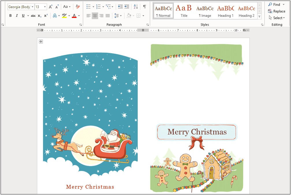 Free Christmas Letter Templates With Picture Insert
