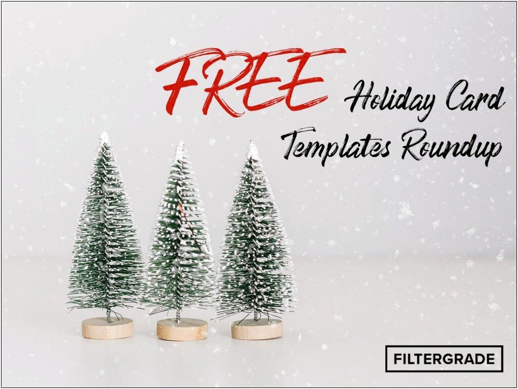 Free Christmas New Year Card Templates