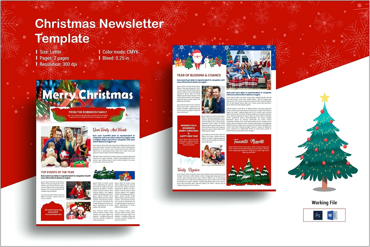 Free Christmas Newsletter Templates For Publisher