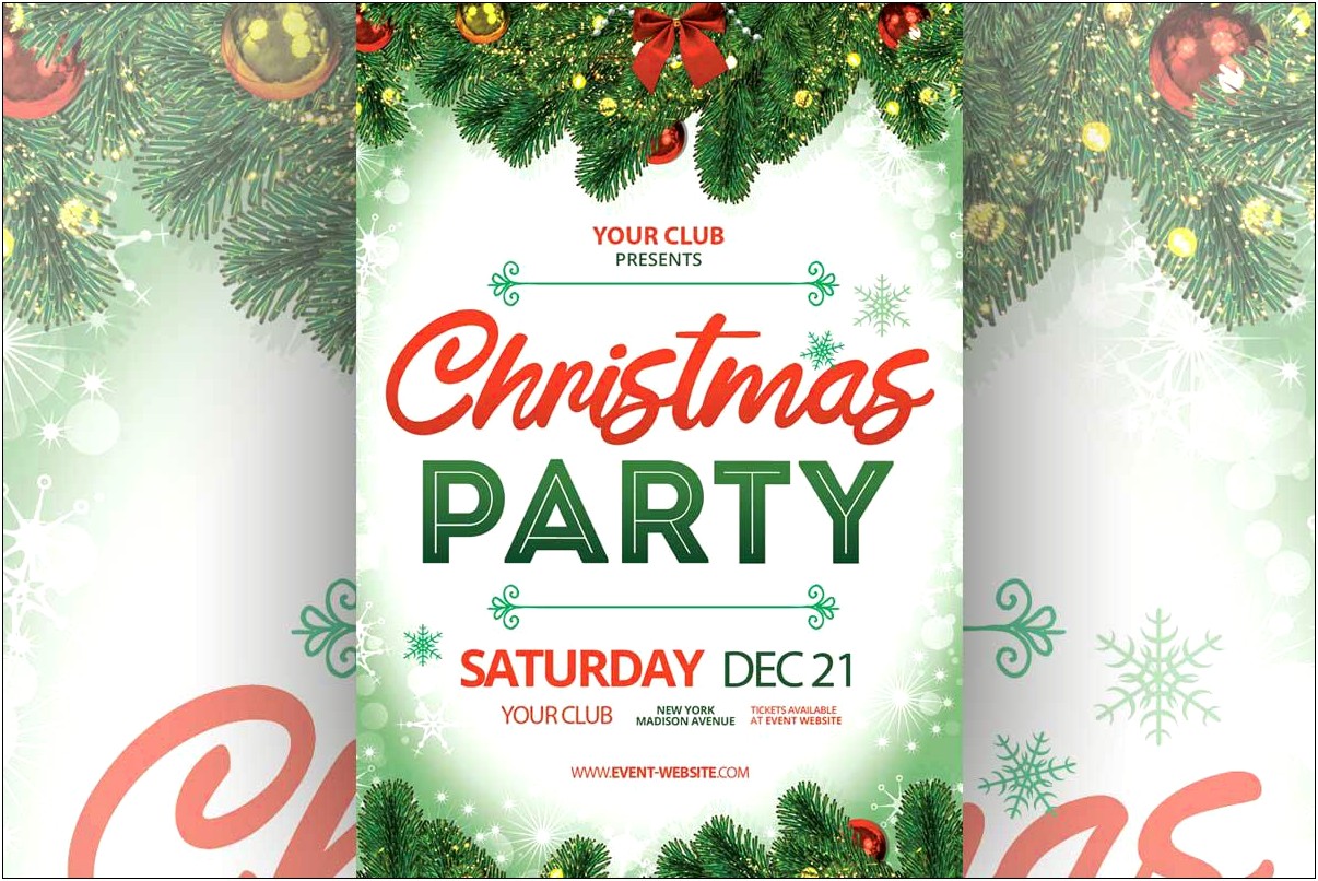 Free Christmas Party Flyer Templates For Word