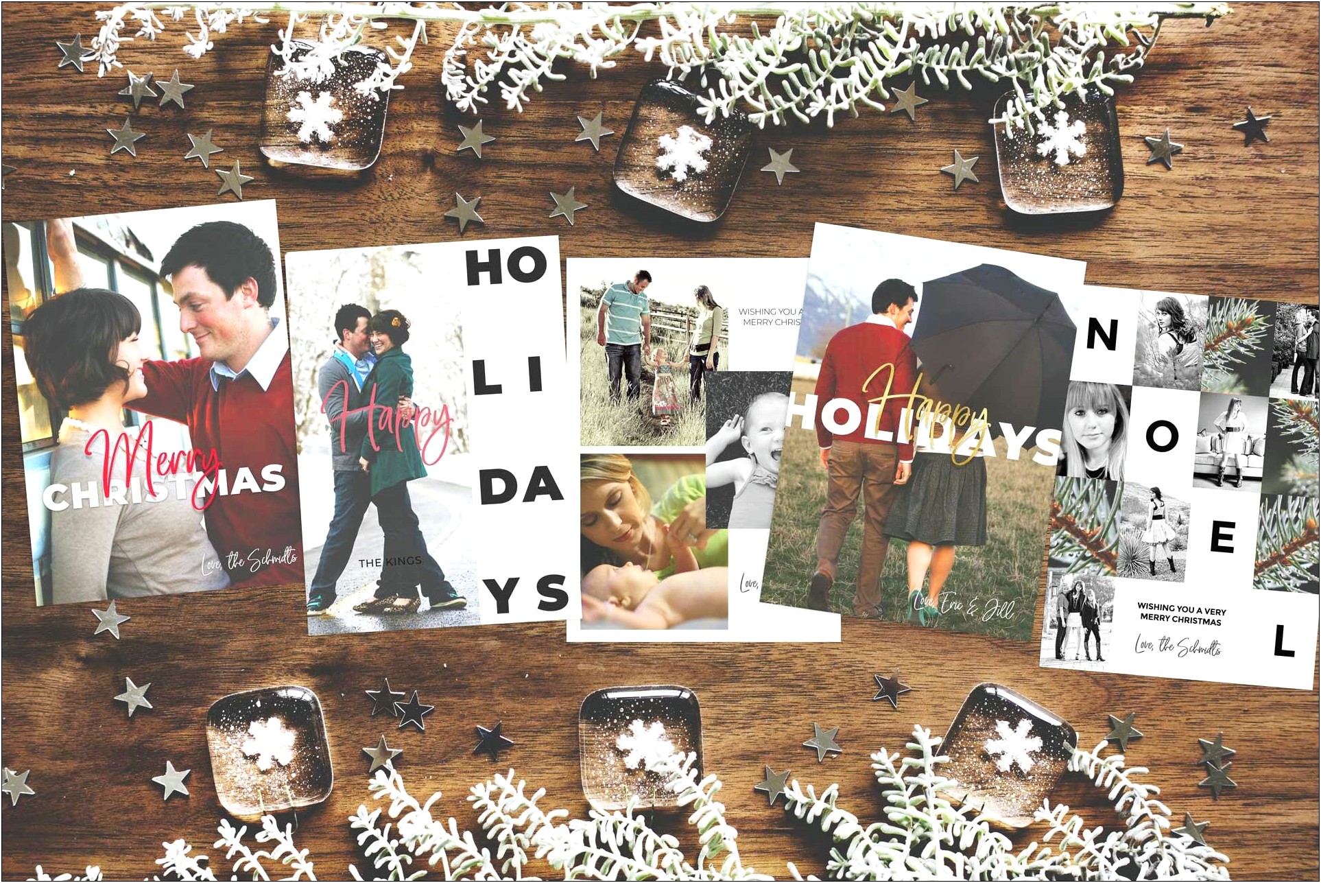 Free Christmas Photo Greeting Cards Templates