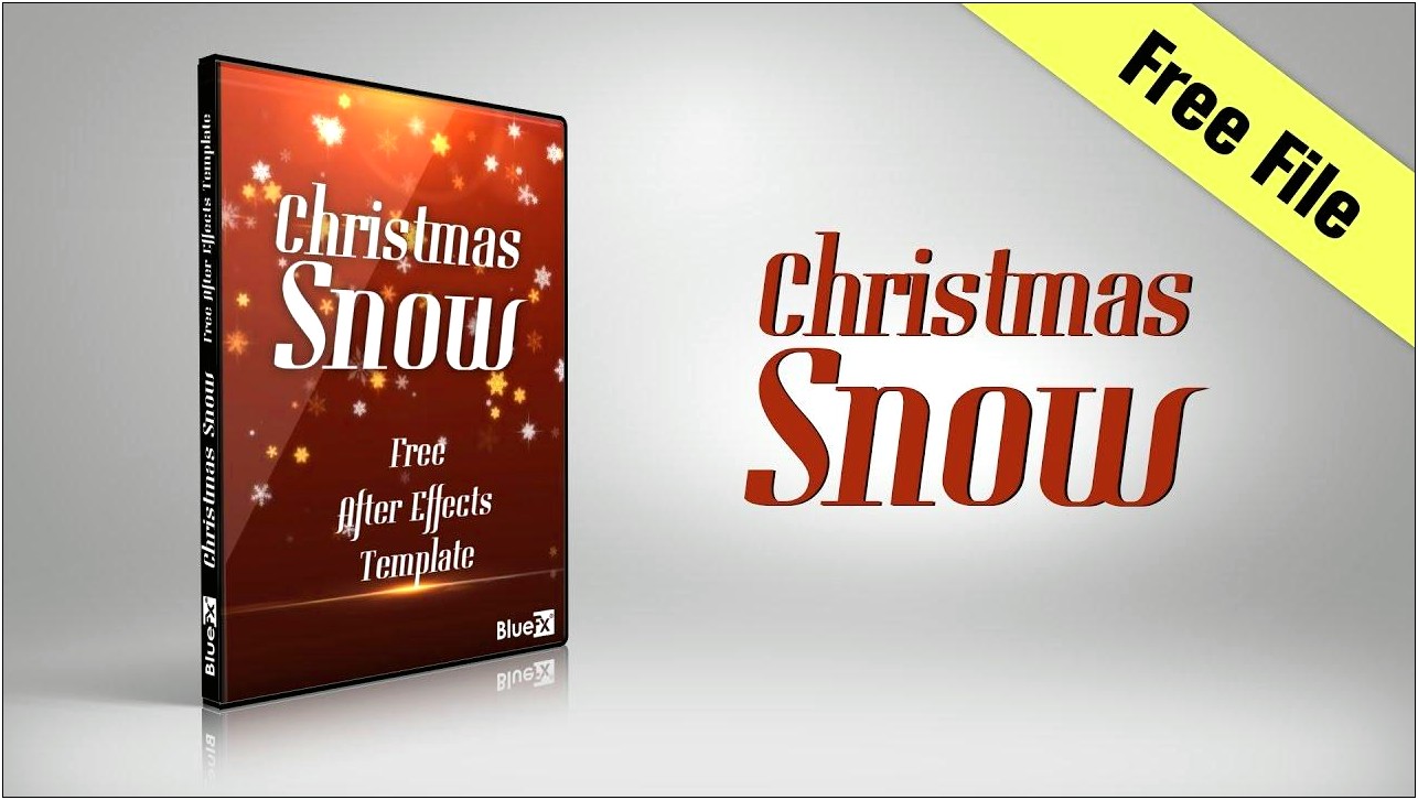 Free Christmas Snow After Effects Templates