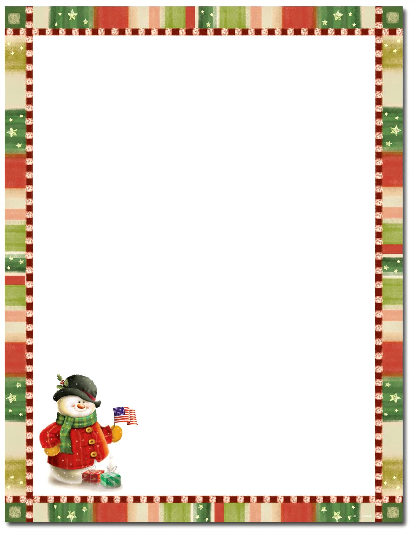 Free Christmas Stationery Templates For Outlook