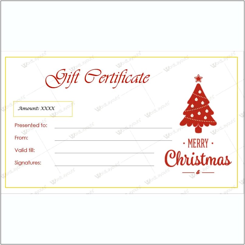 Free Christmas Template For Word Document