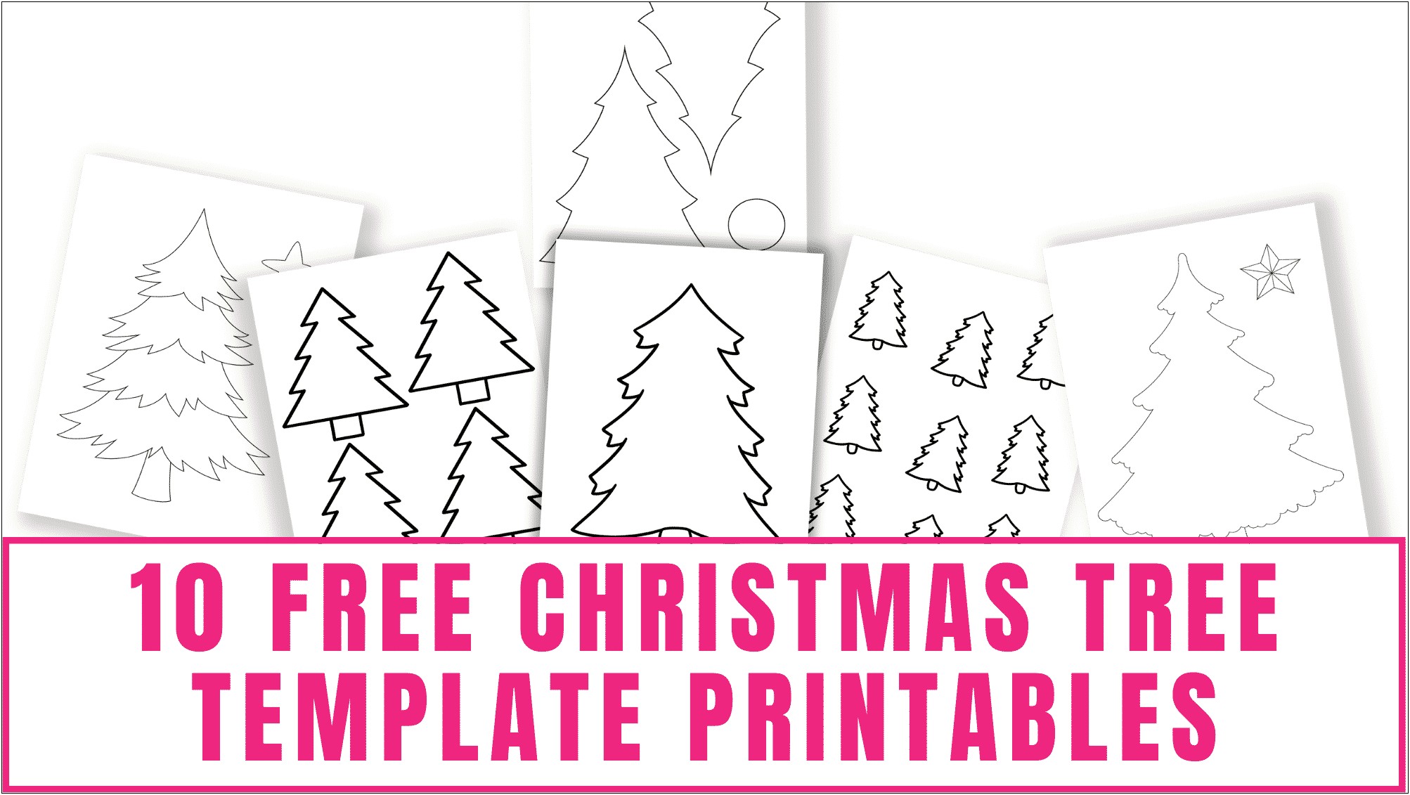 Free Christmas Tree Cut Out Template