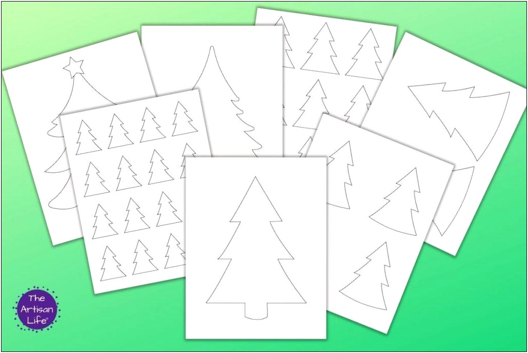 Free Christmas Tree Templates For Cards