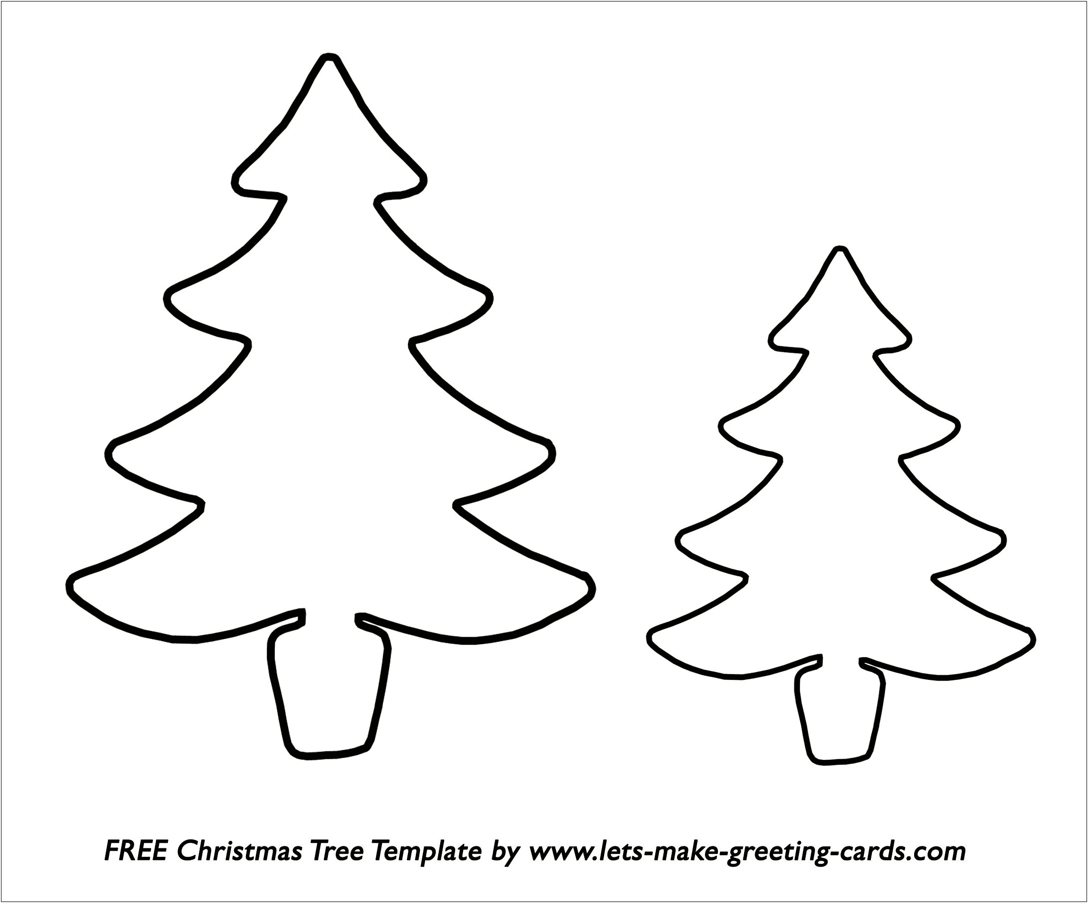 Free Christmas Tree Templates For Preschoolers