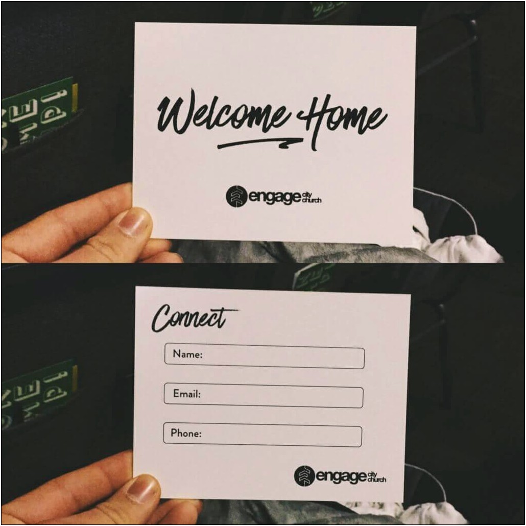 Free Church Connection Card Template Word