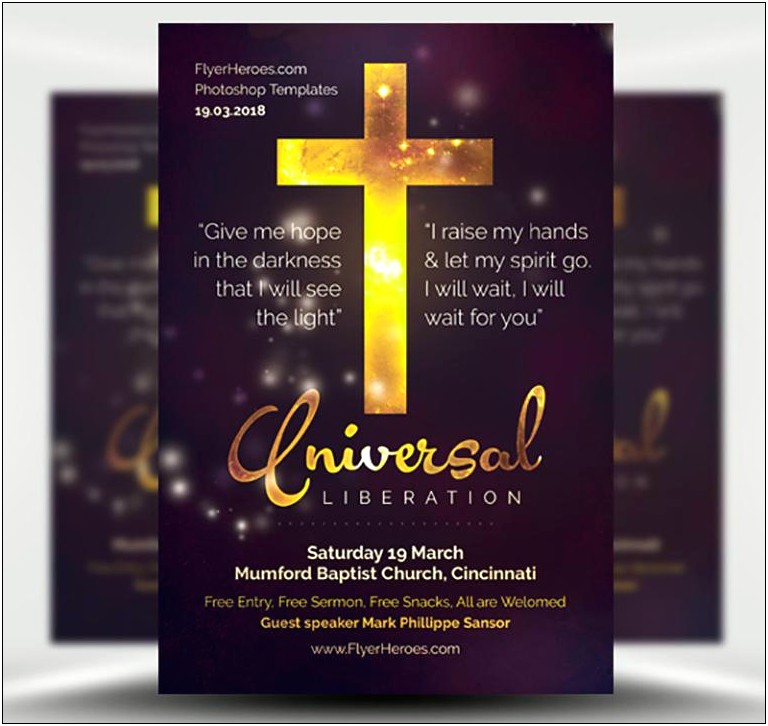 Free Church Flyer Templates For Ministry Events