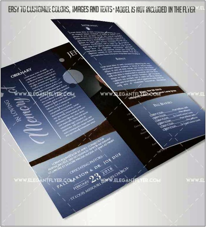 Free Church Half Fold Brochure Templates