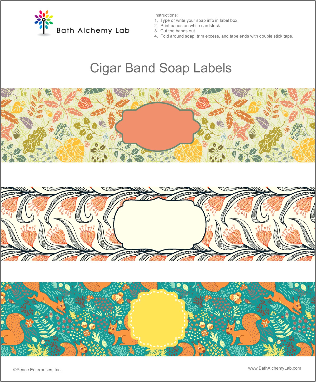 Free Cigar Band Soap Label Template