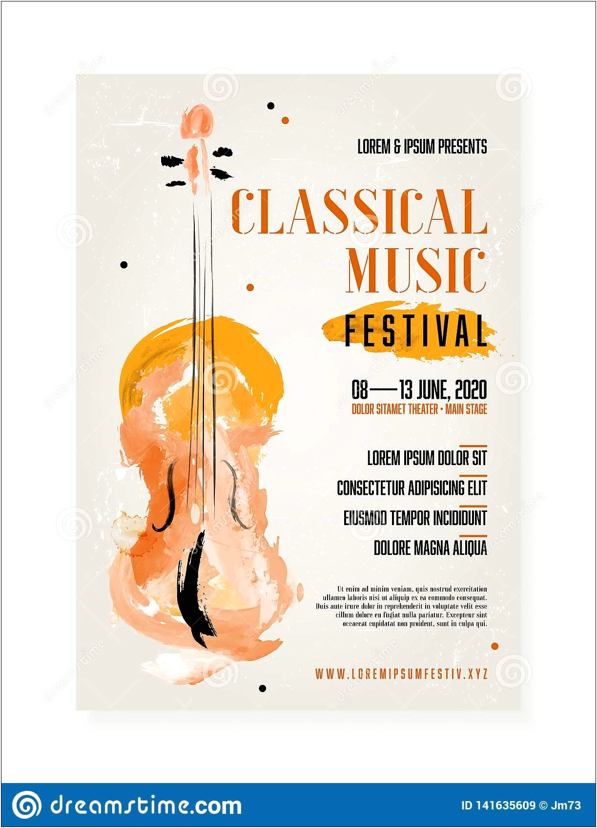 Free Classical Music Concert Poster Template
