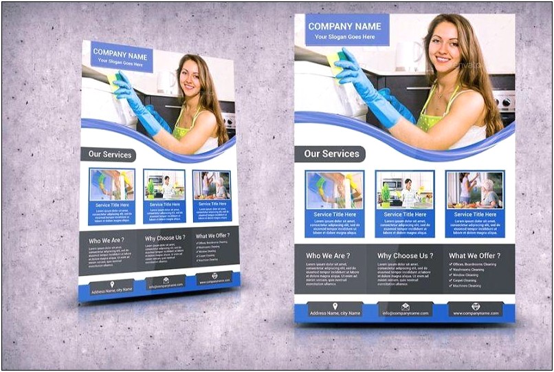 Free Cleaning Service Flyer Template Psd