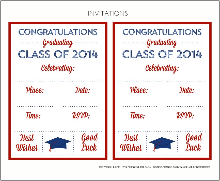 Free College Graduation Announcement Templates 2014