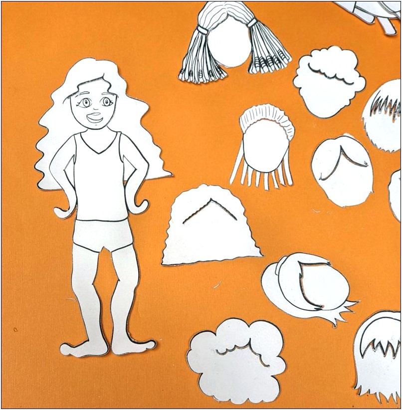 Free Coloring Templates For Paper Puppets