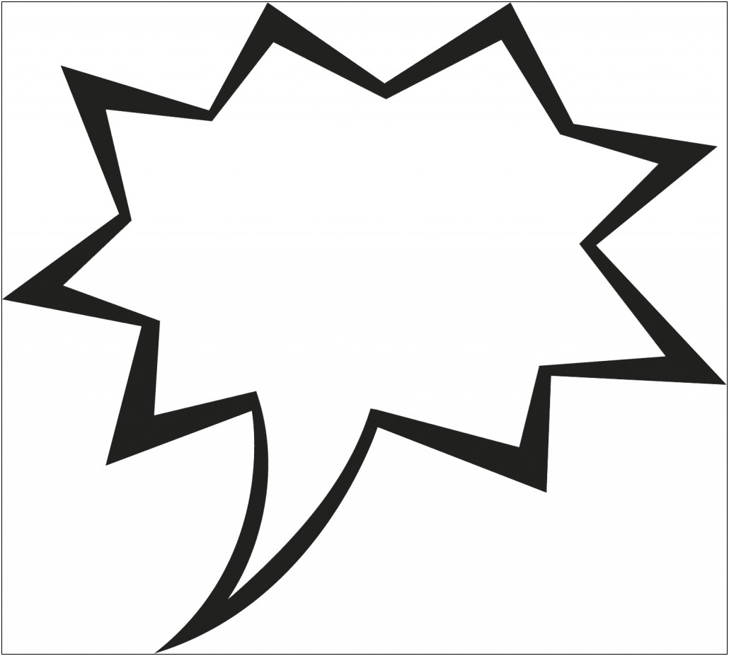 Free Comic Book Bubble Template Png