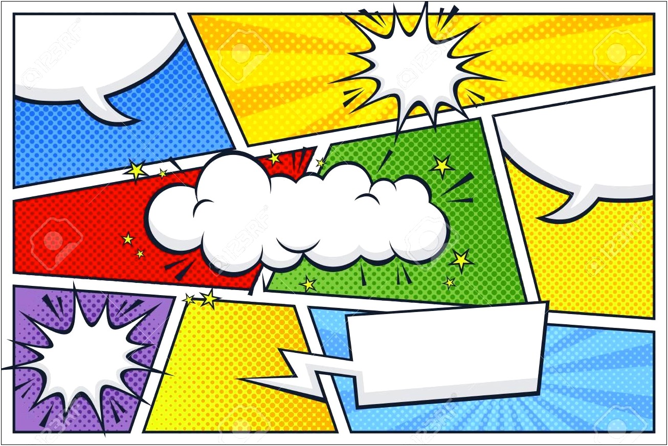 Free Comic Strip Templates With Speech Bubbles