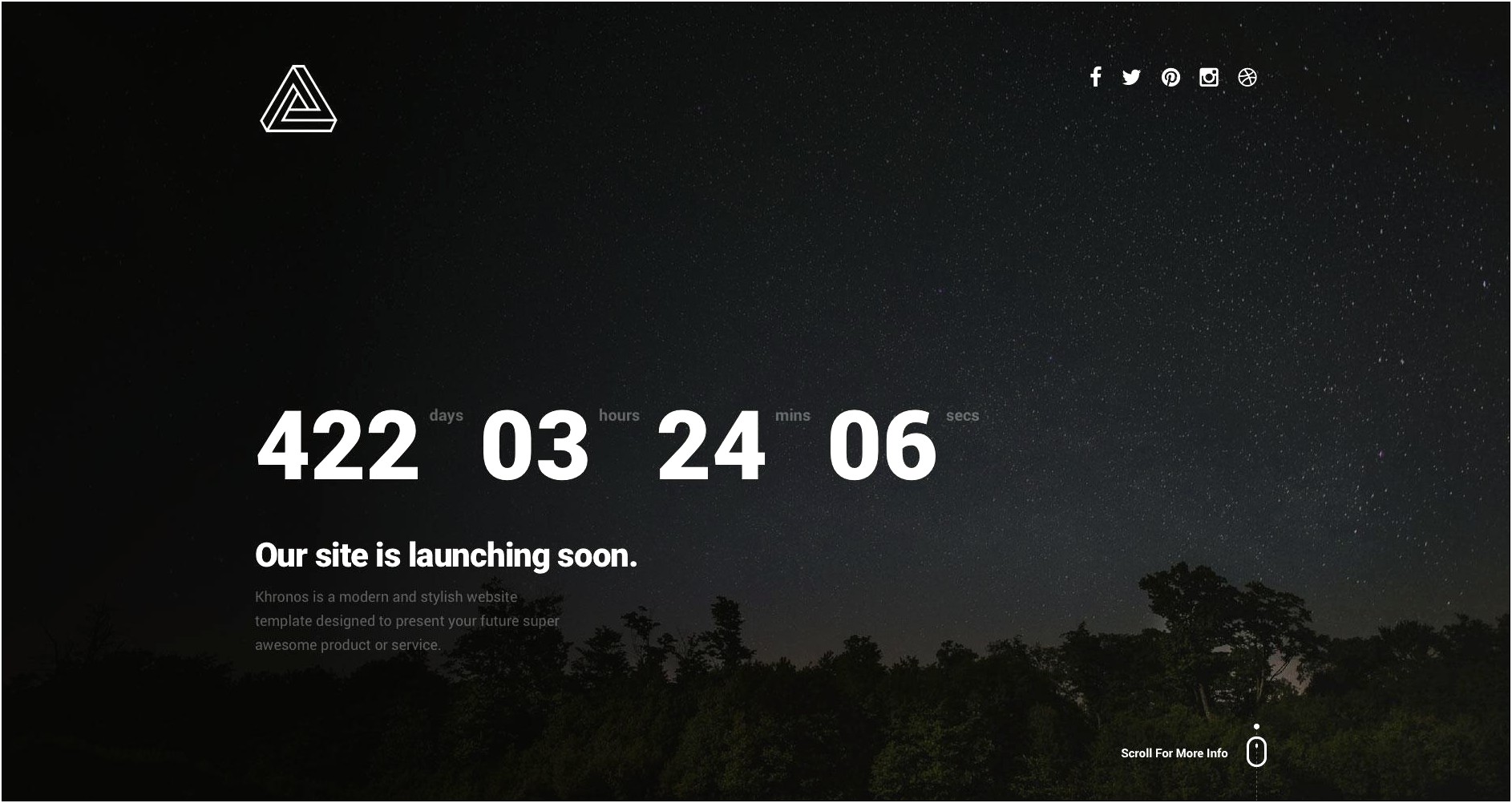 Free Coming Soon Page Template Html5