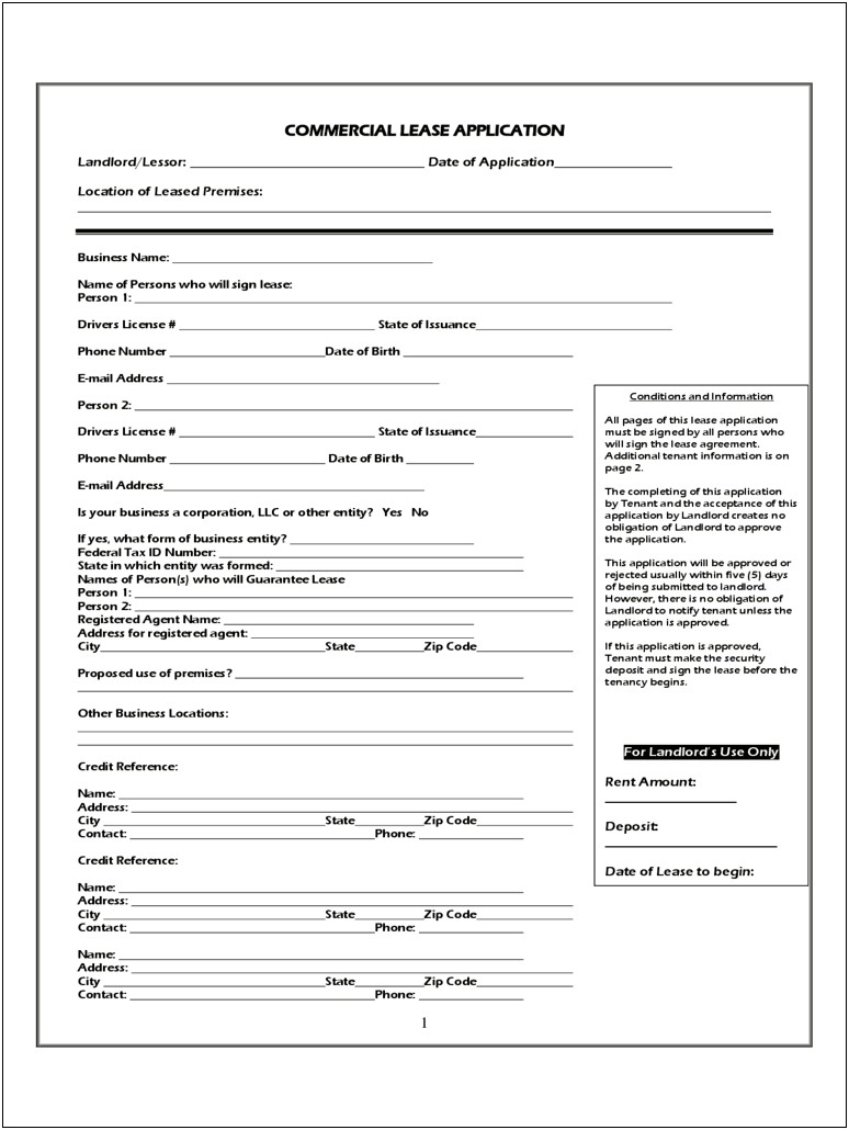 Free Commercial Sublease Agreement Template Word Uk