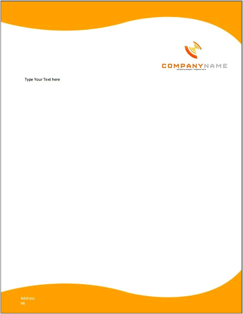 Free Company Letterhead Template Download Word