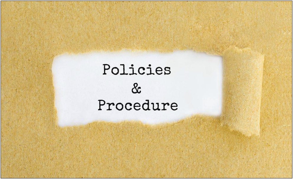 Free Company Policies And Procedures Template Canada